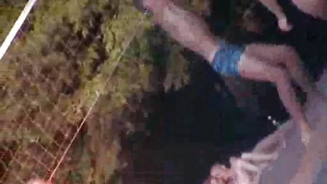 A srác Kefél egy szexi szőke a harisnyát, valamint cums be a lány